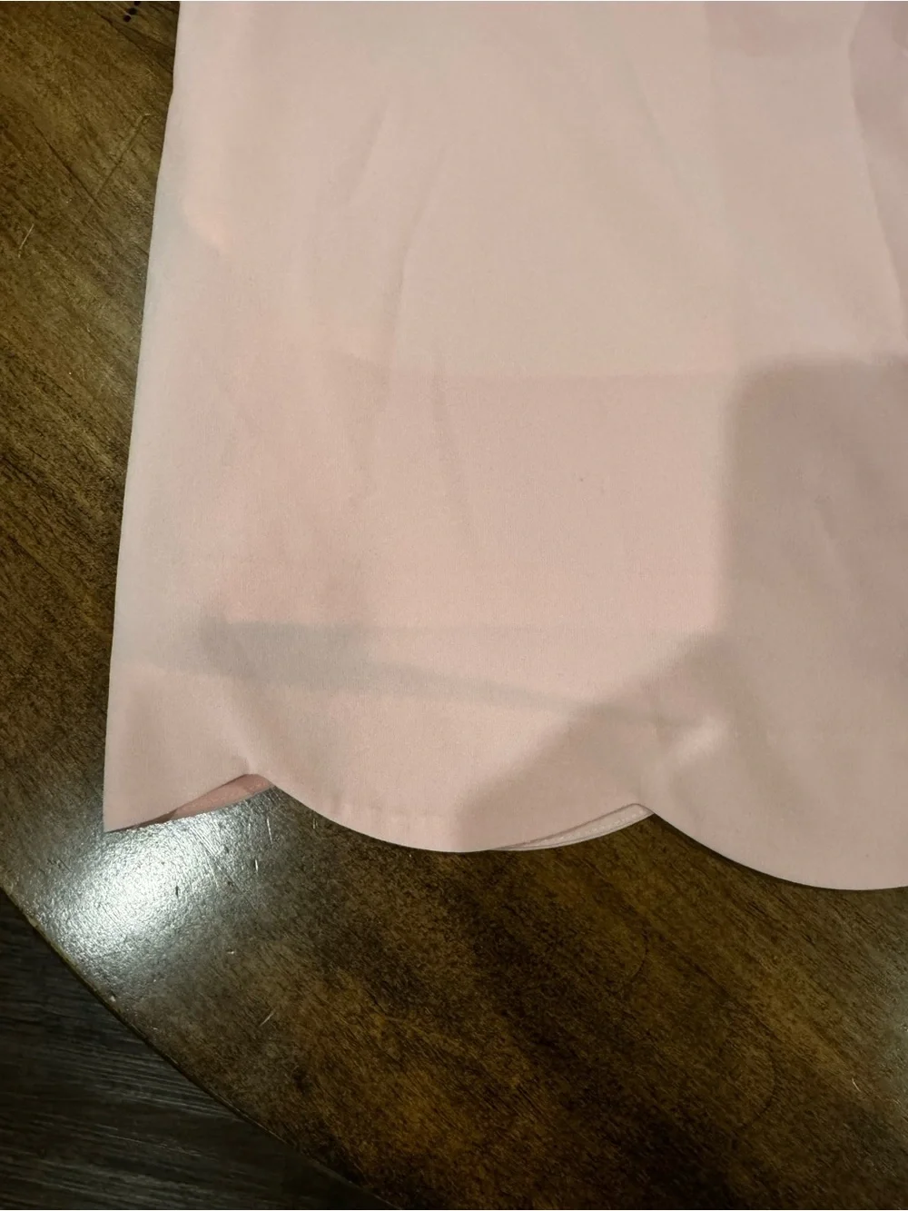 Vineyard Vines Light Pink Scalloped Hem Mini Skirt